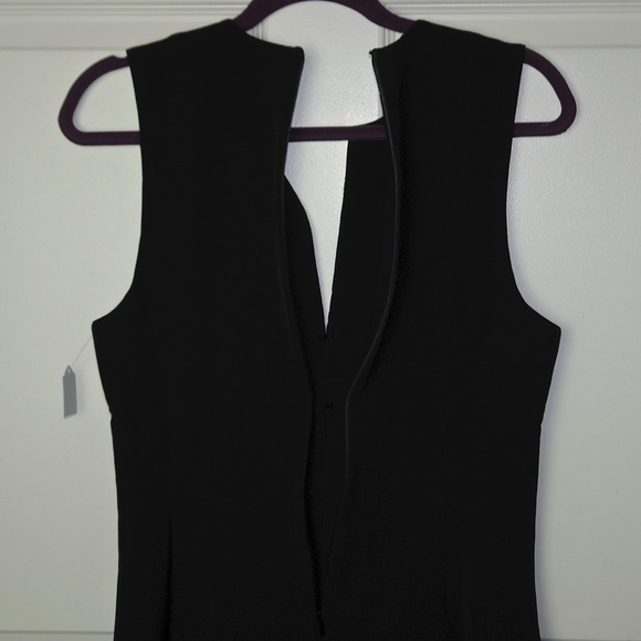 SOLD NWT NBD Phineas Black Sleevless Rhinestone Front Plunge Neck Mini Dress Med - Picture 9 of 11
